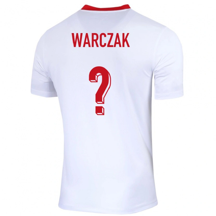 Danxen Dzieci Polska Patryk Warczak #0 Biały Domowa Koszulka 24-26 Koszulki Klubowe