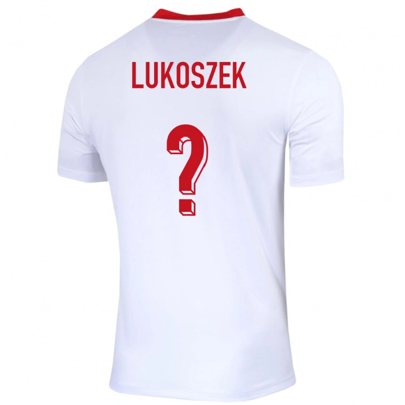 Danxen Dzieci Polska Kamil Lukoszek #0 Biały Domowa Koszulka 24-26 Koszulki Klubowe