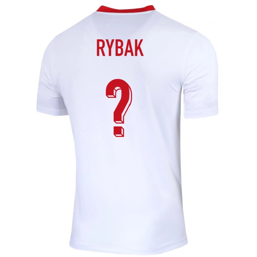 Danxen Dzieci Polska Alan Rybak #0 Biały Domowa Koszulka 24-26 Koszulki Klubowe