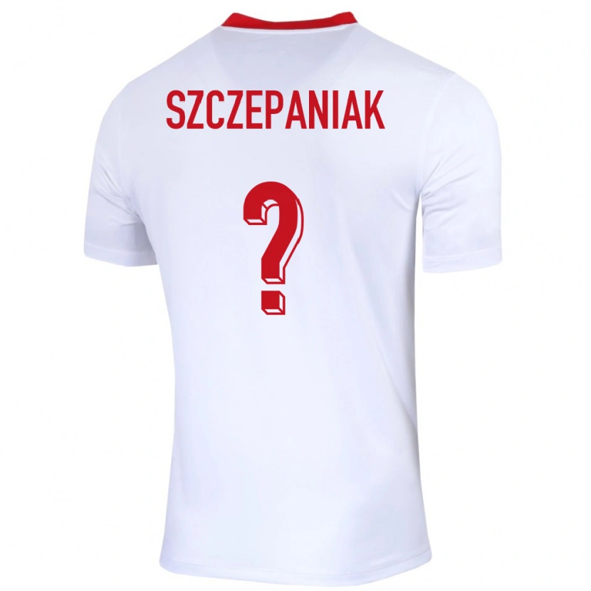 Danxen Dzieci Polska Mateusz Szczepaniak #0 Biały Domowa Koszulka 24-26 Koszulki Klubowe