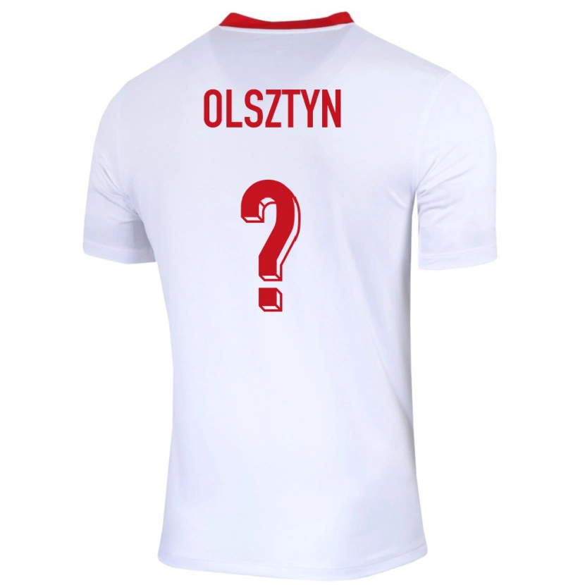 Danxen Dzieci Polska Aleks Olsztyn #0 Biały Domowa Koszulka 24-26 Koszulki Klubowe