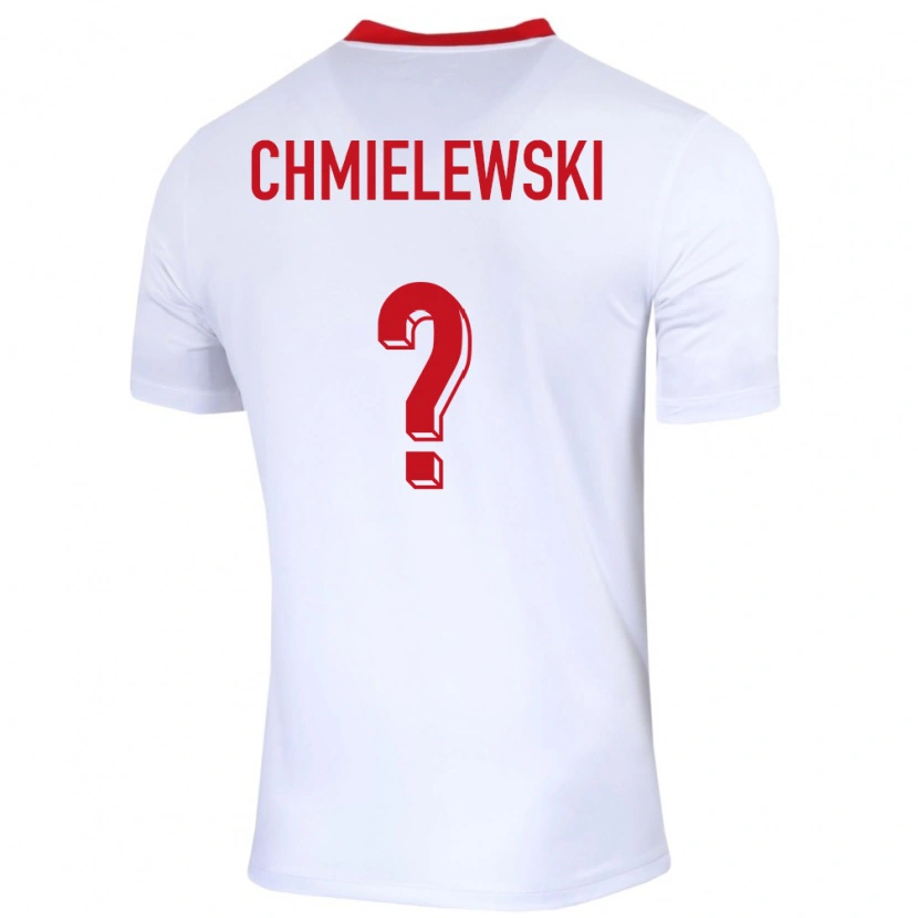 Danxen Dzieci Polska Jakub Chmielewski #0 Biały Domowa Koszulka 24-26 Koszulki Klubowe