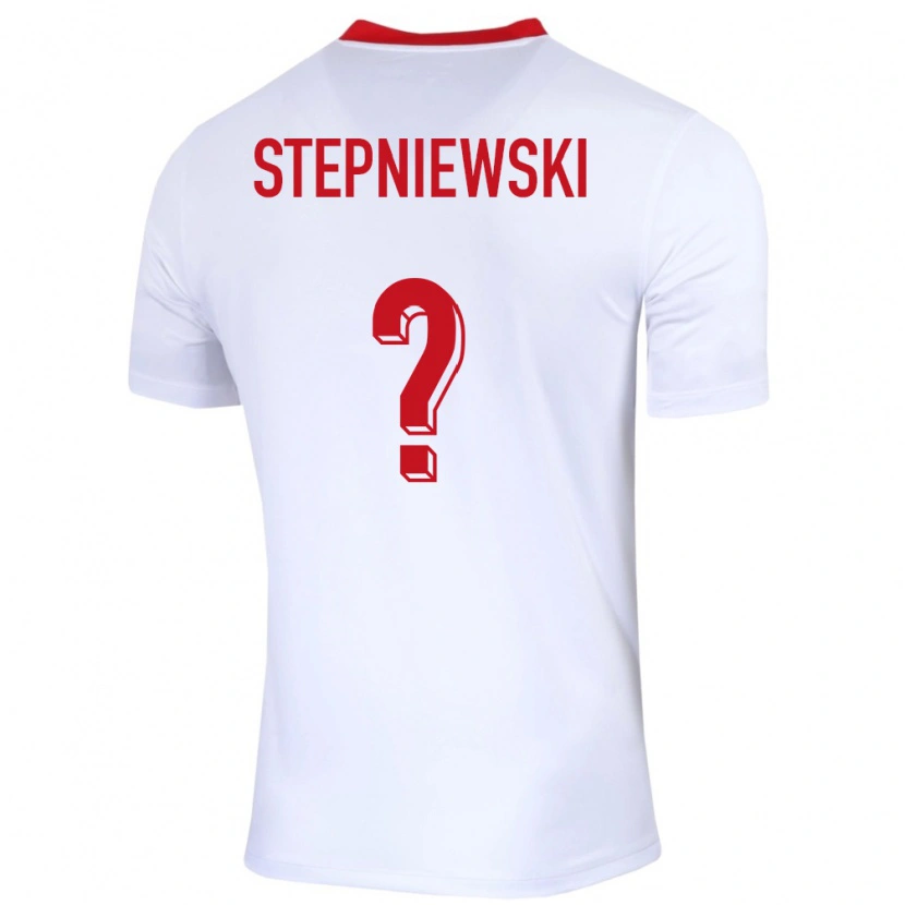 Danxen Dzieci Polska Tymon Stepniewski #0 Biały Domowa Koszulka 24-26 Koszulki Klubowe