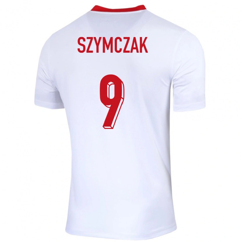 Danxen Dzieci Polska Filip Szymczak #9 Biały Domowa Koszulka 24-26 Koszulki Klubowe