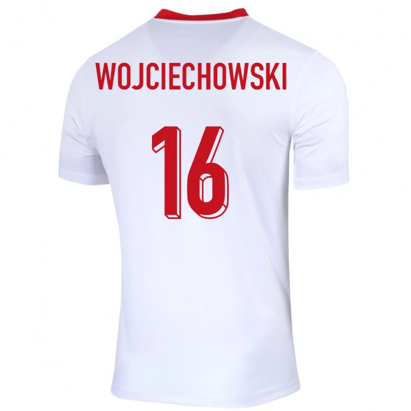 Danxen Dzieci Polska Oliwier Wojciechowski #16 Biały Domowa Koszulka 24-26 Koszulki Klubowe
