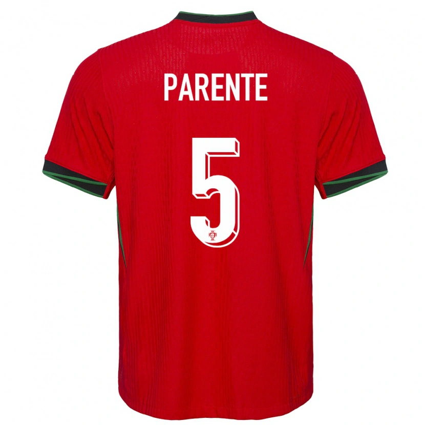 Danxen Dzieci Portugalia Tiago Parente #5 Czerwony Domowa Koszulka 24-26 Koszulki Klubowe