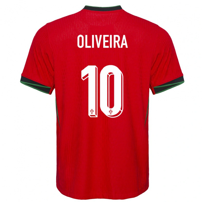 Danxen Dzieci Portugalia André Oliveira #10 Czerwony Domowa Koszulka 24-26 Koszulki Klubowe