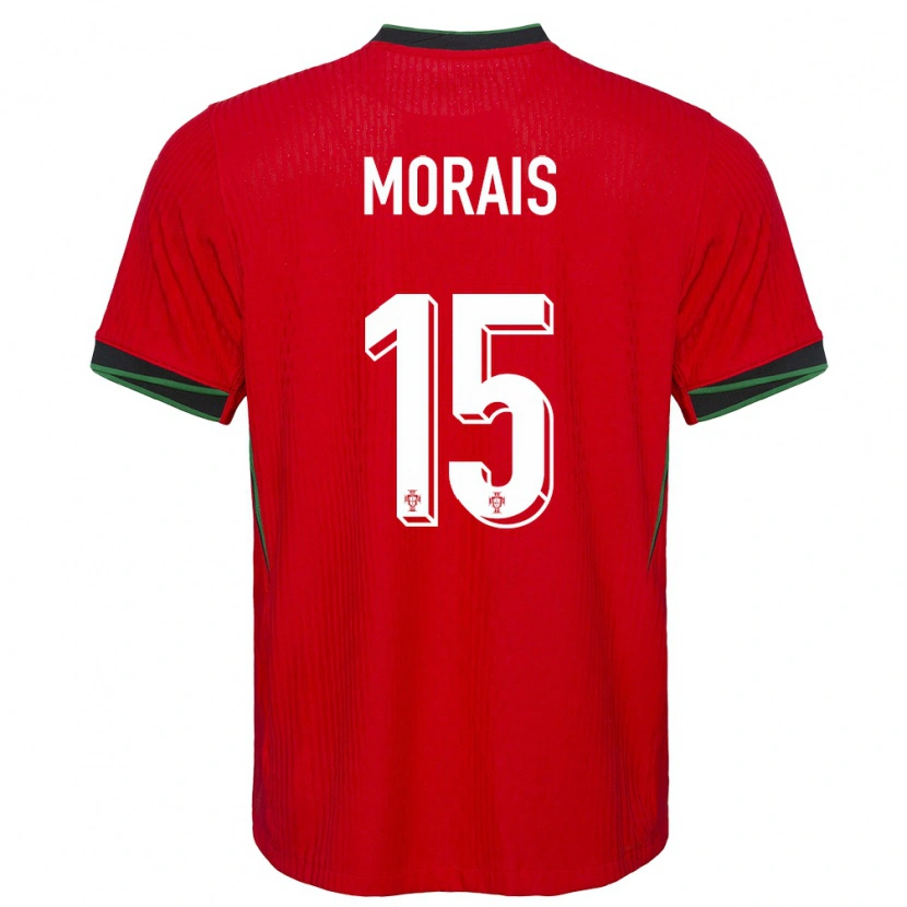 Danxen Dzieci Portugalia Rodrigo Morais #15 Czerwony Domowa Koszulka 24-26 Koszulki Klubowe