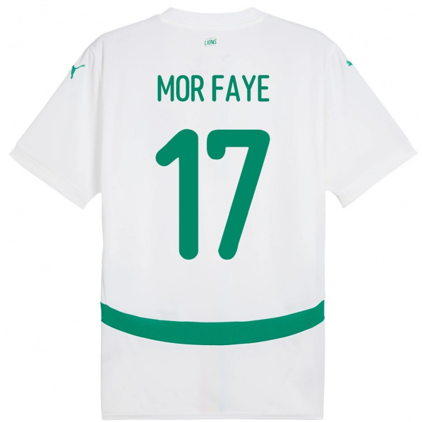 Danxen Dzieci Senegal Mame Mor Faye #17 Biały Domowa Koszulka 24-26 Koszulki Klubowe