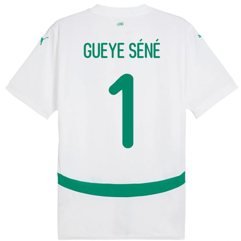 Danxen Dzieci Senegal Thiaba Gueye Sene #1 Biały Domowa Koszulka 24-26 Koszulki Klubowe