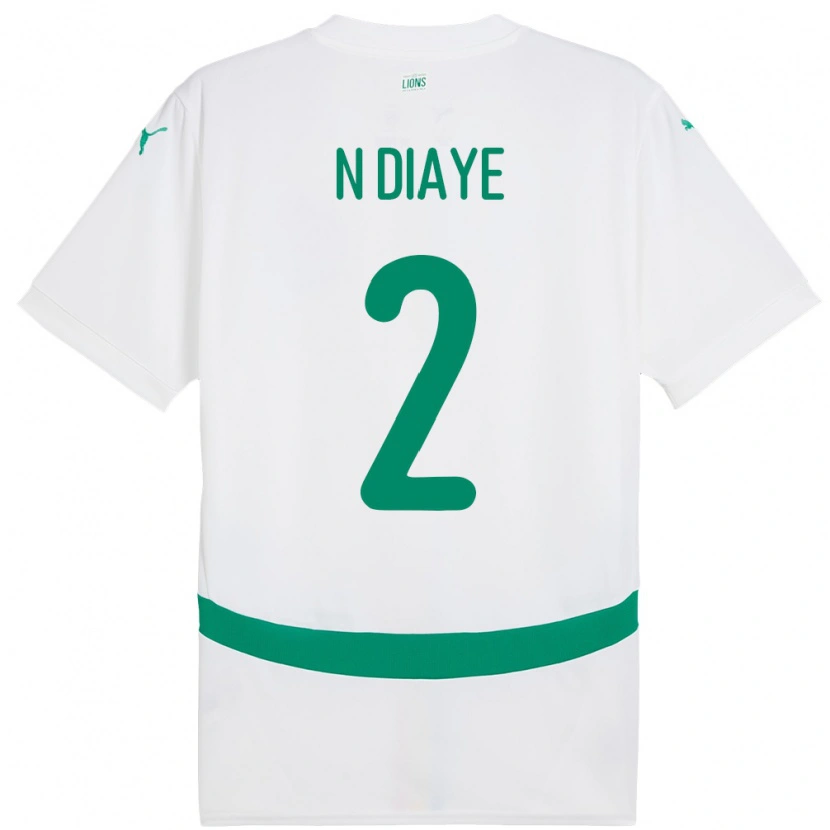 Danxen Dzieci Senegal Moussa N Diaye #2 Biały Domowa Koszulka 24-26 Koszulki Klubowe