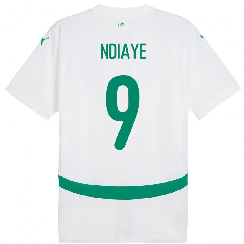 Danxen Dzieci Senegal Nguenar Ndiaye #9 Biały Domowa Koszulka 24-26 Koszulki Klubowe