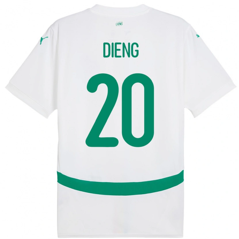 Danxen Dzieci Senegal Bamba Dieng #20 Biały Domowa Koszulka 24-26 Koszulki Klubowe