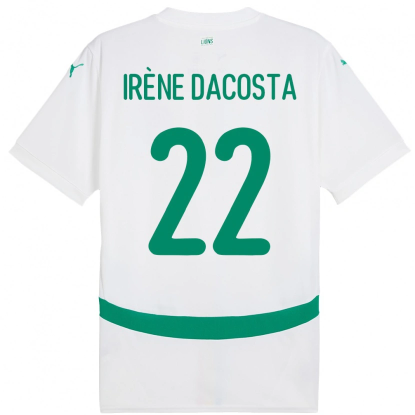 Danxen Dzieci Senegal Gladys Irene Dacosta #22 Biały Domowa Koszulka 24-26 Koszulki Klubowe