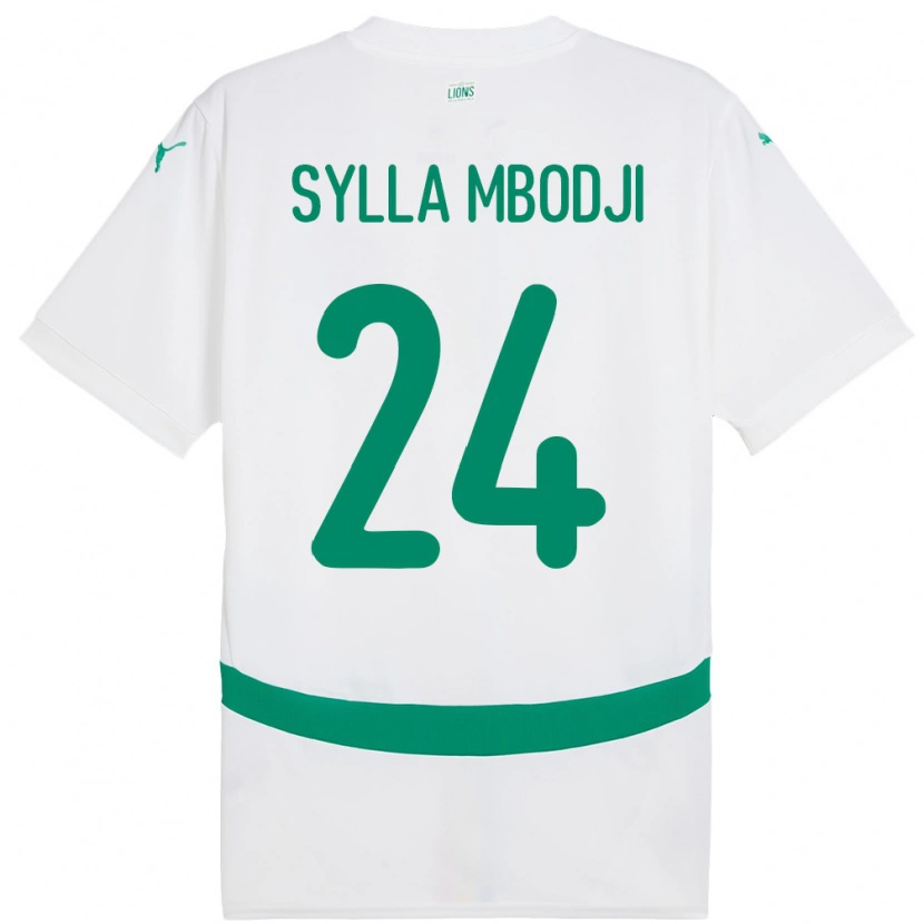 Danxen Dzieci Senegal Coumba Sylla Mbodji #24 Biały Domowa Koszulka 24-26 Koszulki Klubowe