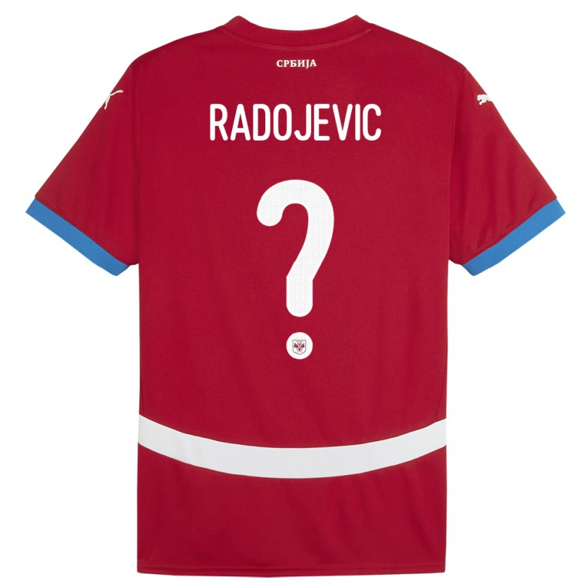 Danxen Dzieci Serbia Viktor Radojevic #0 Czerwony Domowa Koszulka 24-26 Koszulki Klubowe