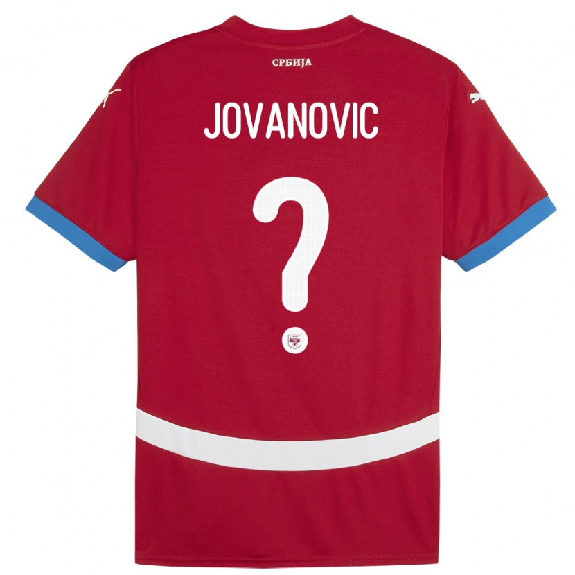 Danxen Dzieci Serbia Djordje Jovanovic #0 Czerwony Domowa Koszulka 24-26 Koszulki Klubowe