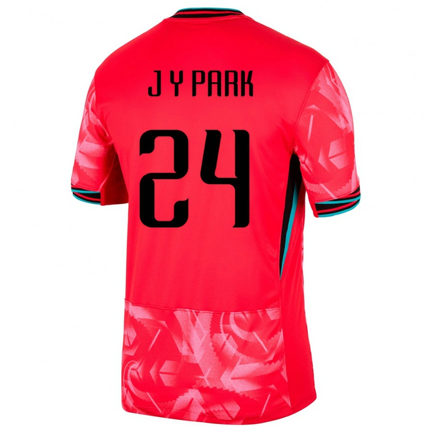 Danxen Dzieci Korea Południowa Park Jun Yeong #24 Czerwony Domowa Koszulka 24-26 Koszulki Klubowe