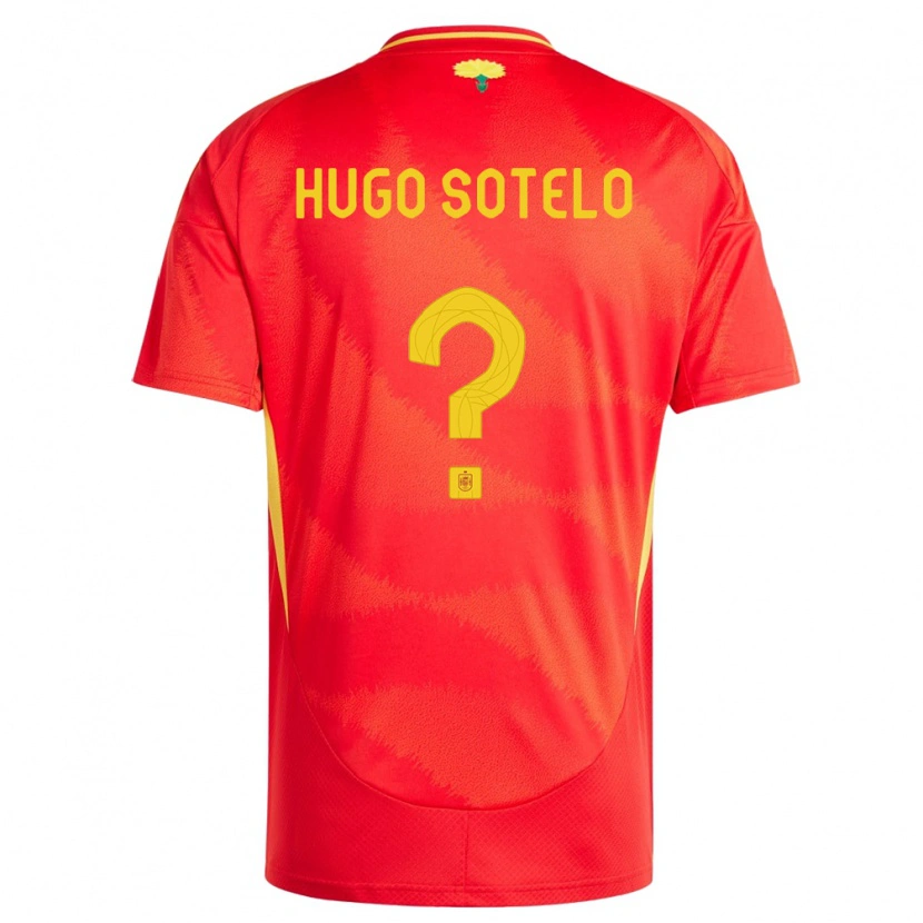 Danxen Dzieci Hiszpania Hugo Sotelo #0 Czerwony Domowa Koszulka 24-26 Koszulki Klubowe