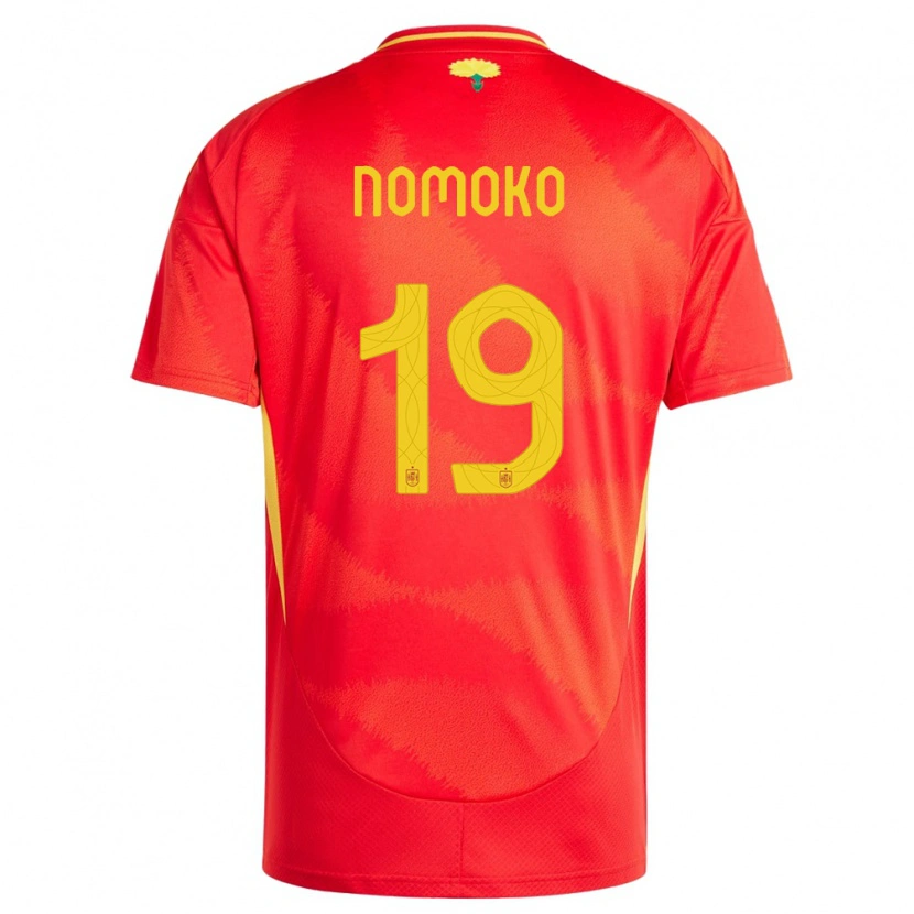 Danxen Dzieci Hiszpania Sama Nomoko #19 Czerwony Domowa Koszulka 24-26 Koszulki Klubowe