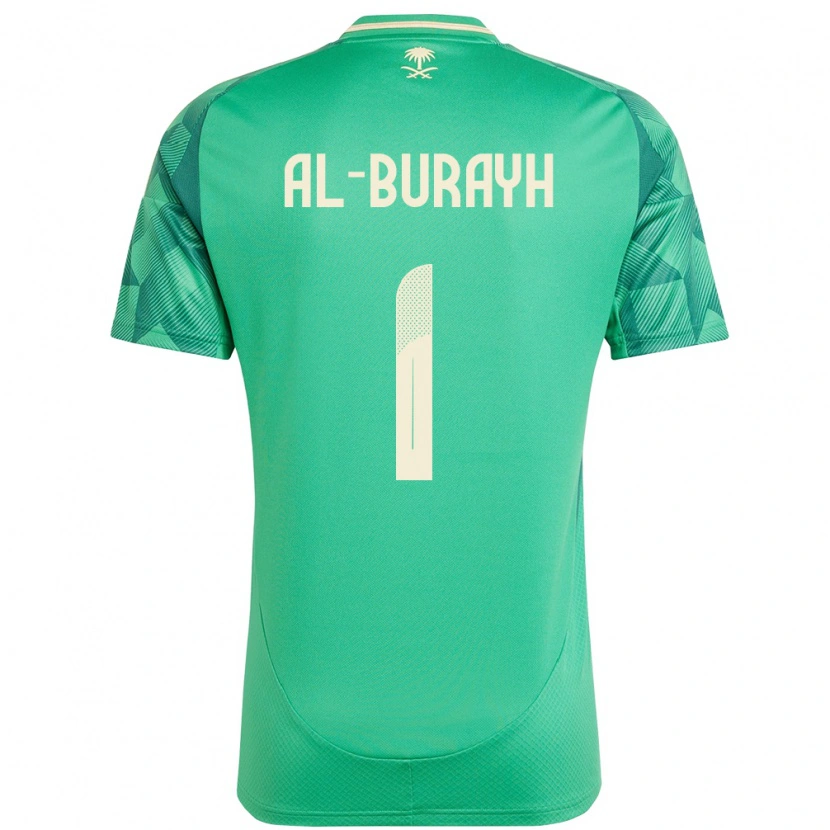 Danxen Dzieci Arabia Saudyjska Mahmoud Al-Burayh #1 Zielony Domowa Koszulka 24-26 Koszulki Klubowe