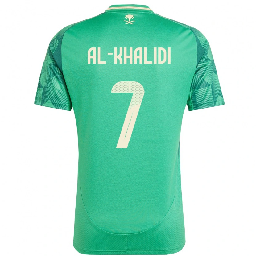 Danxen Dzieci Arabia Saudyjska Tamim Al-Khalidi #7 Zielony Domowa Koszulka 24-26 Koszulki Klubowe
