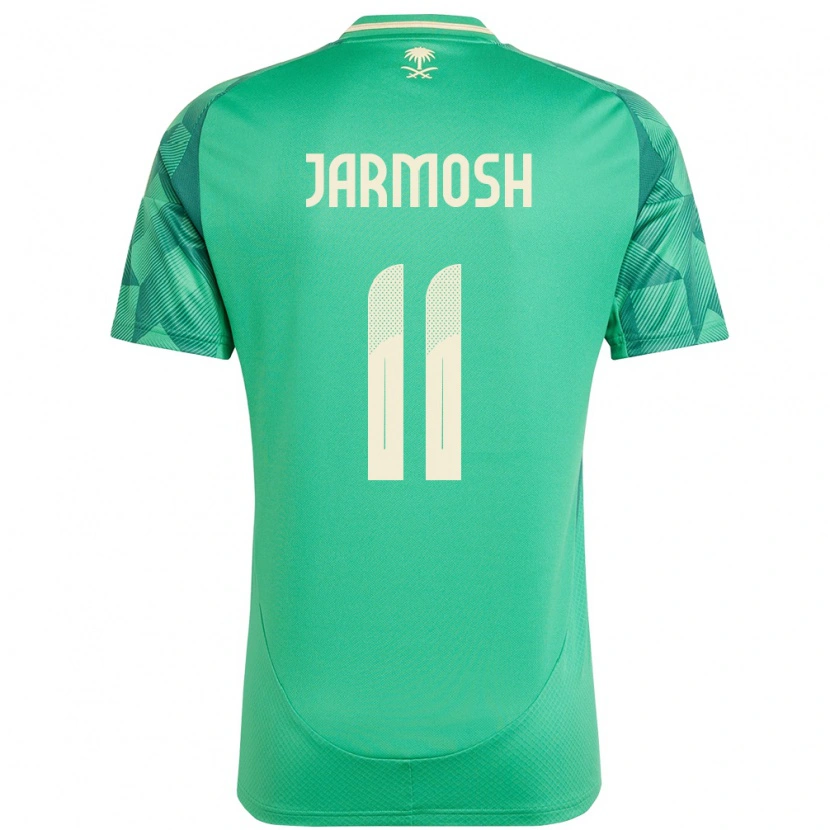 Danxen Dzieci Arabia Saudyjska Abdulaziz Jarmosh #11 Zielony Domowa Koszulka 24-26 Koszulki Klubowe