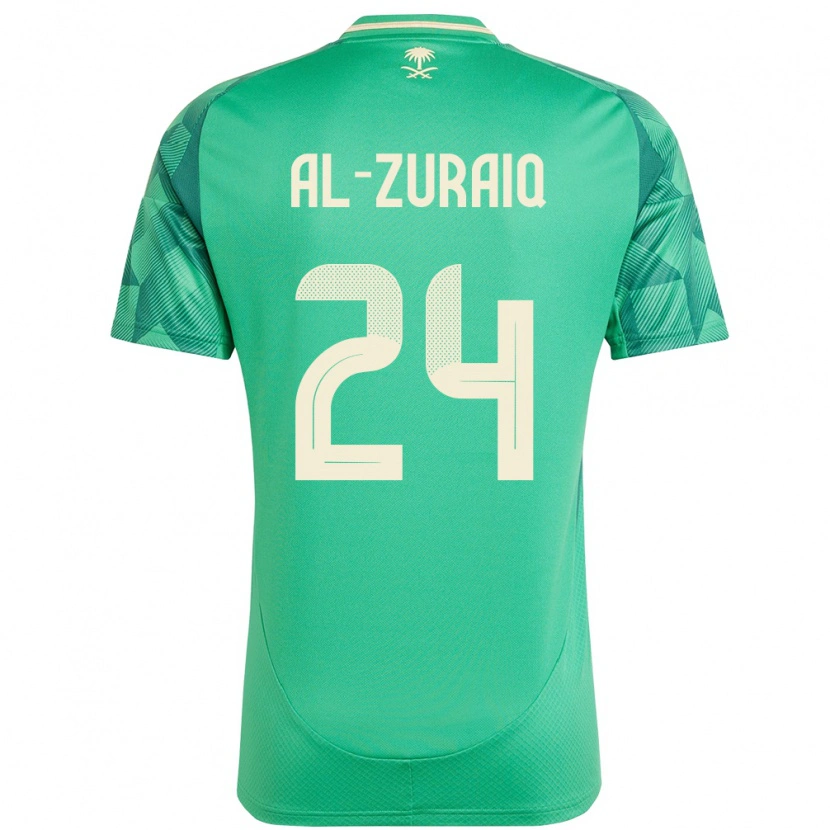 Danxen Dzieci Arabia Saudyjska Saeed Ibrahim Al-Zuraiq #24 Zielony Domowa Koszulka 24-26 Koszulki Klubowe