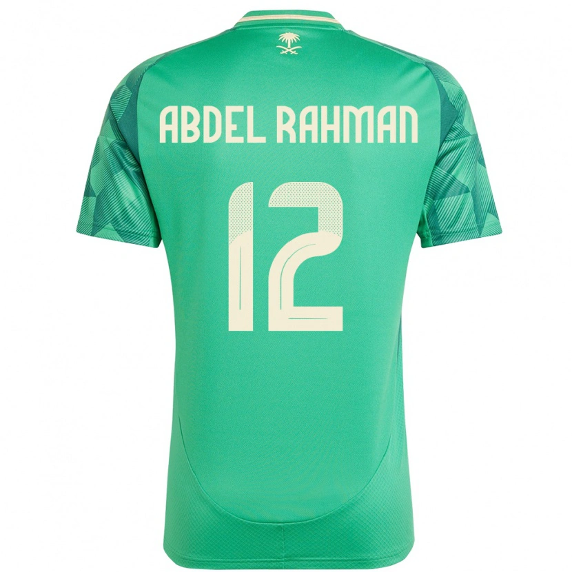 Danxen Dzieci Arabia Saudyjska Mona Abdel Rahman #12 Zielony Domowa Koszulka 24-26 Koszulki Klubowe