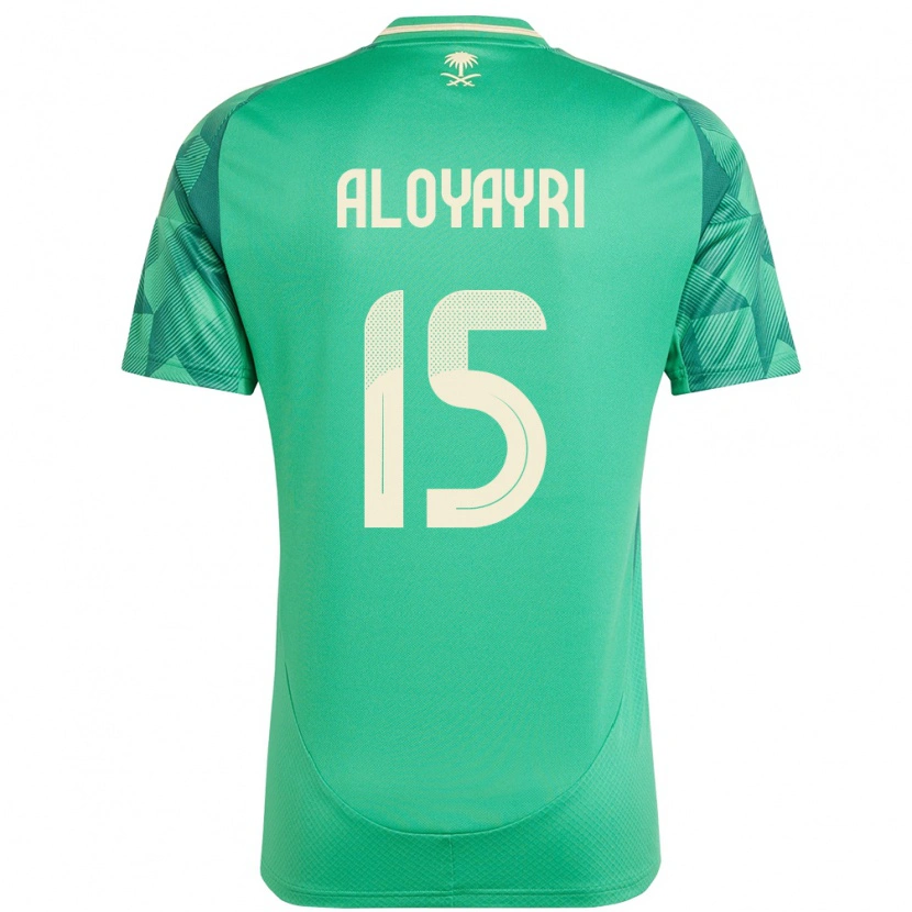 Danxen Dzieci Arabia Saudyjska Abdulmalik Aloyayri #15 Zielony Domowa Koszulka 24-26 Koszulki Klubowe