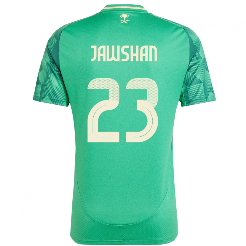 Danxen Dzieci Arabia Saudyjska Yazeed Jawshan #23 Zielony Domowa Koszulka 24-26 Koszulki Klubowe