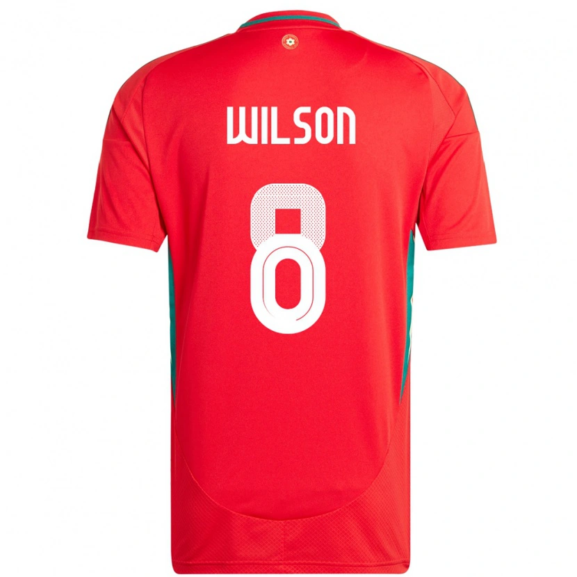 Danxen Dzieci Walia Harry Wilson #8 Czerwony Domowa Koszulka 24-26 Koszulki Klubowe