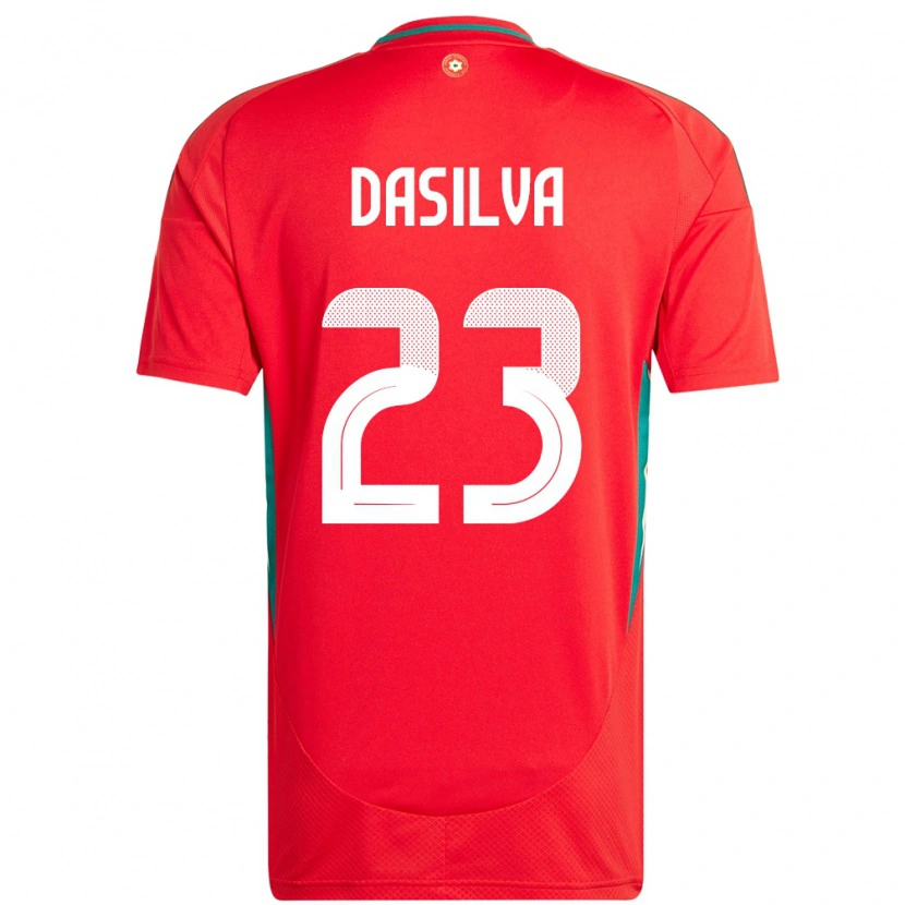 Danxen Dzieci Walia Jay Dasilva #23 Czerwony Domowa Koszulka 24-26 Koszulki Klubowe