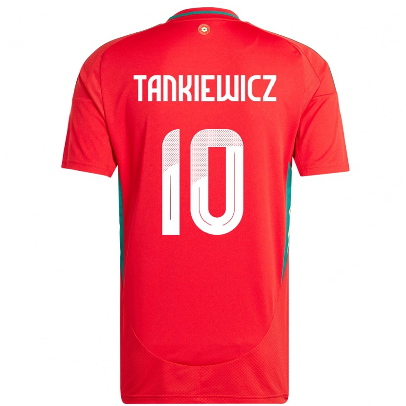 Danxen Dzieci Walia Rob Tankiewicz #10 Czerwony Domowa Koszulka 24-26 Koszulki Klubowe
