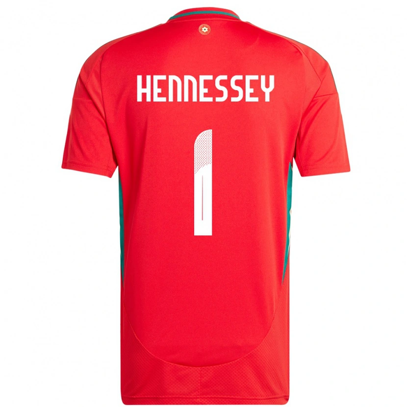 Danxen Dzieci Walia Wayne Hennessey #1 Czerwony Domowa Koszulka 24-26 Koszulki Klubowe