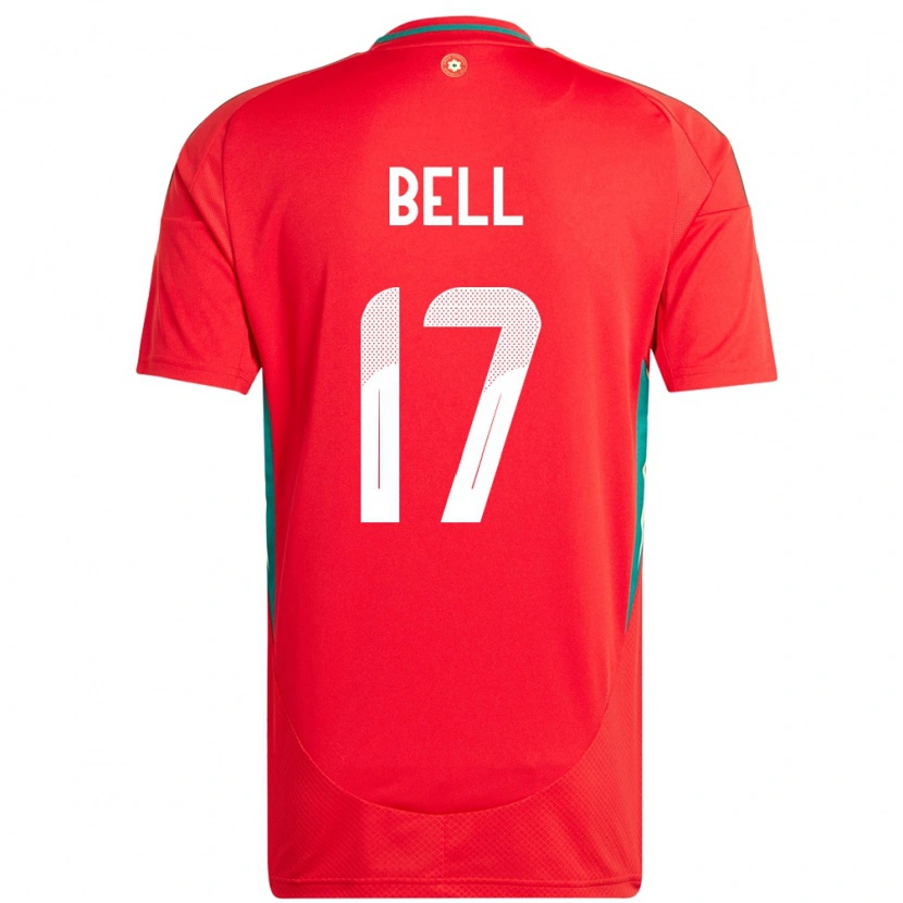 Danxen Dzieci Walia Zac Bell #17 Czerwony Domowa Koszulka 24-26 Koszulki Klubowe