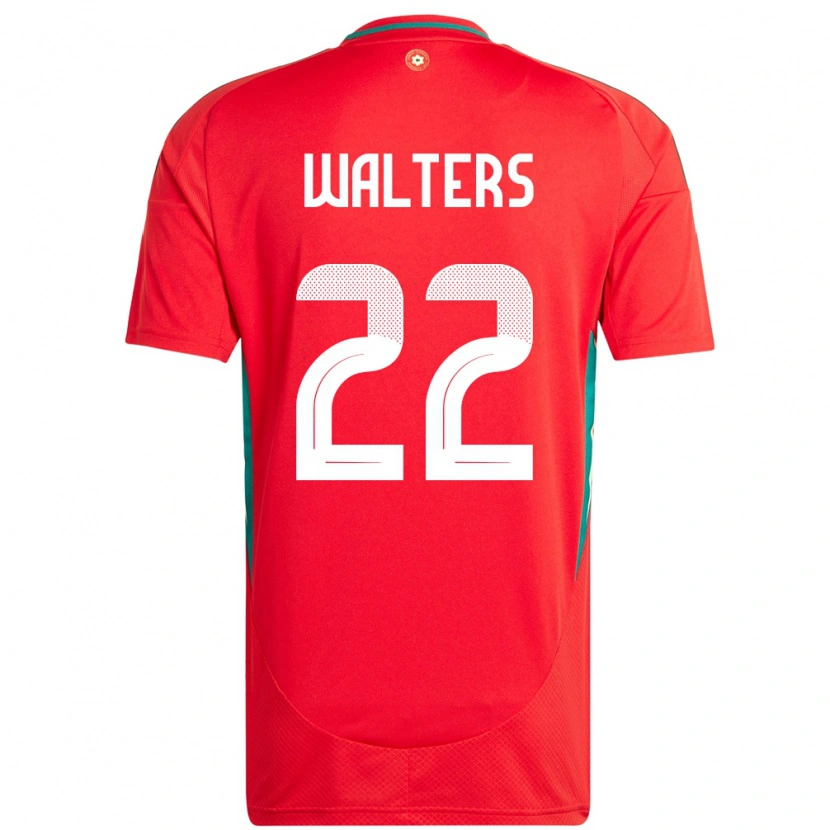 Danxen Dzieci Walia Georgia Walters #22 Czerwony Domowa Koszulka 24-26 Koszulki Klubowe