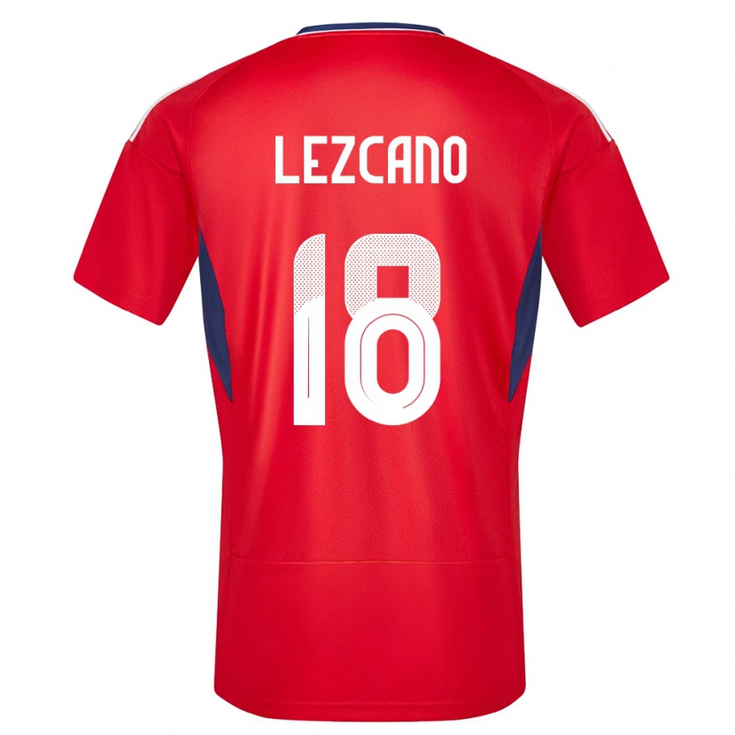 Danxen Dzieci Kostaryka Alexandre Lezcano #18 Czerwony Domowa Koszulka 24-26 Koszulki Klubowe