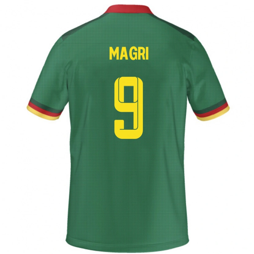 Danxen Dzieci Kamerun Frank Magri #9 Zielony Domowa Koszulka 24-26 Koszulki Klubowe