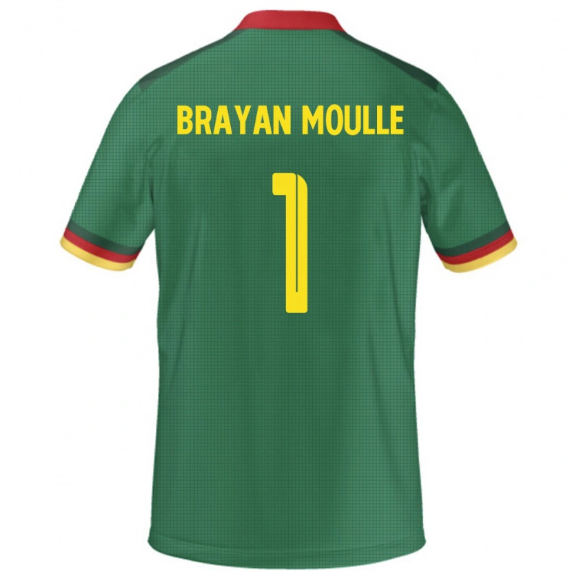 Danxen Dzieci Kamerun Jason Brayan Moulle #1 Zielony Domowa Koszulka 24-26 Koszulki Klubowe