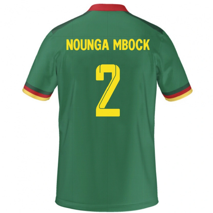Danxen Dzieci Kamerun Eiffrel Hernandez Nounga Mbock #2 Zielony Domowa Koszulka 24-26 Koszulki Klubowe