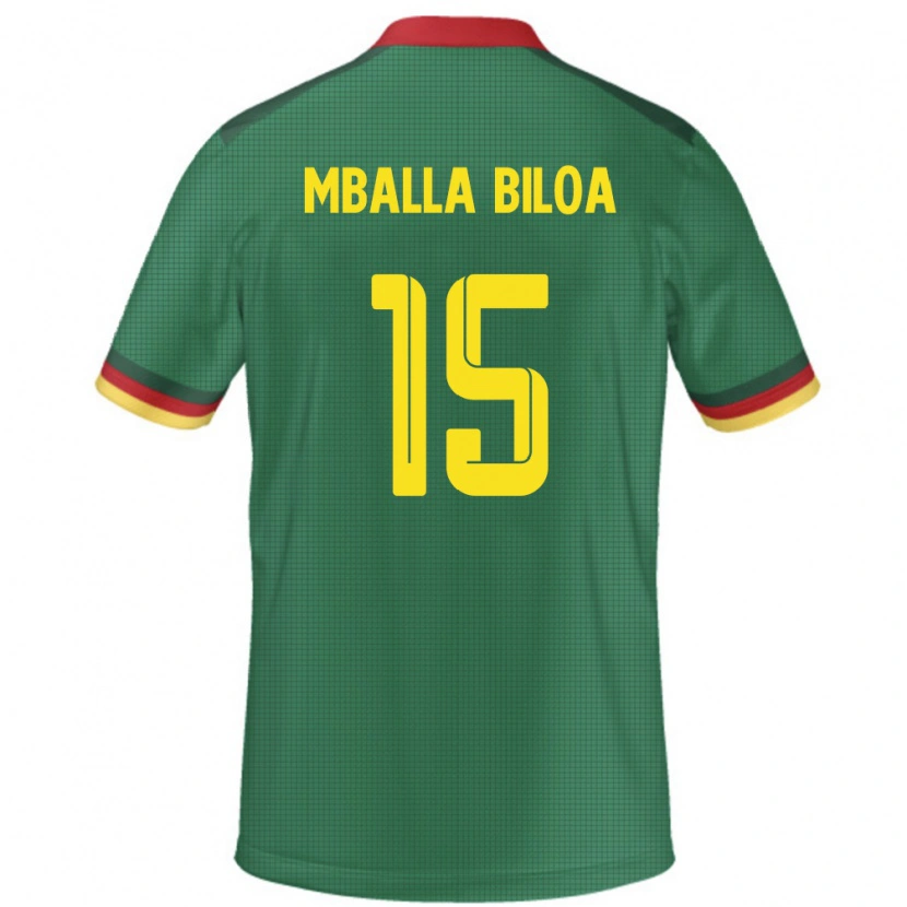 Danxen Dzieci Kamerun Jules Victor Mballa Biloa #15 Zielony Domowa Koszulka 24-26 Koszulki Klubowe