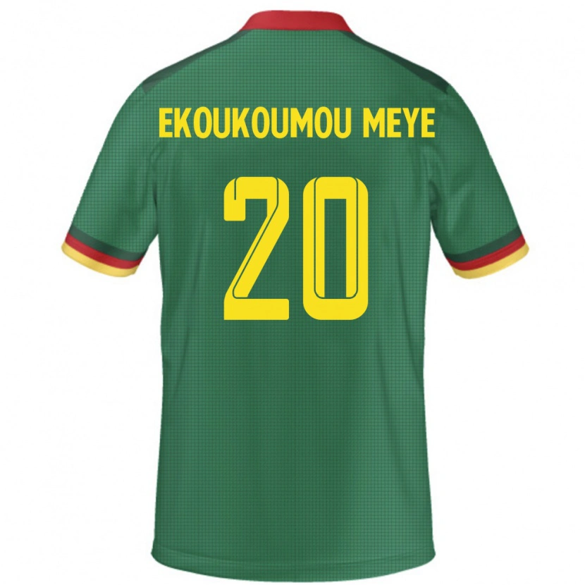 Danxen Dzieci Kamerun Ivan Donald Ekoukoumou Meye #20 Zielony Domowa Koszulka 24-26 Koszulki Klubowe