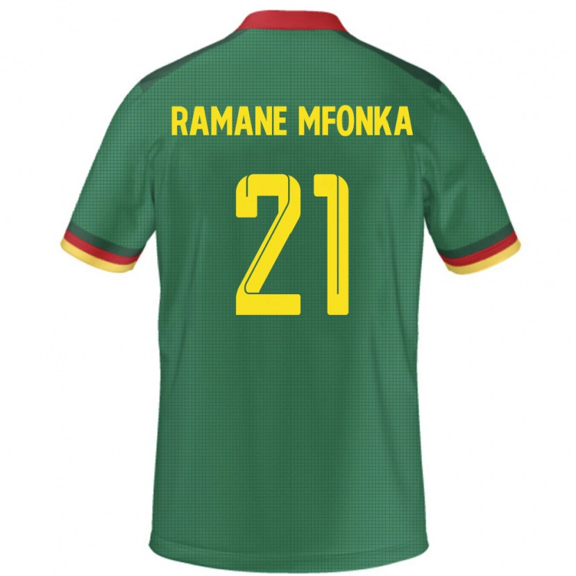 Danxen Dzieci Kamerun Abdel Ramane Mfonka #21 Zielony Domowa Koszulka 24-26 Koszulki Klubowe