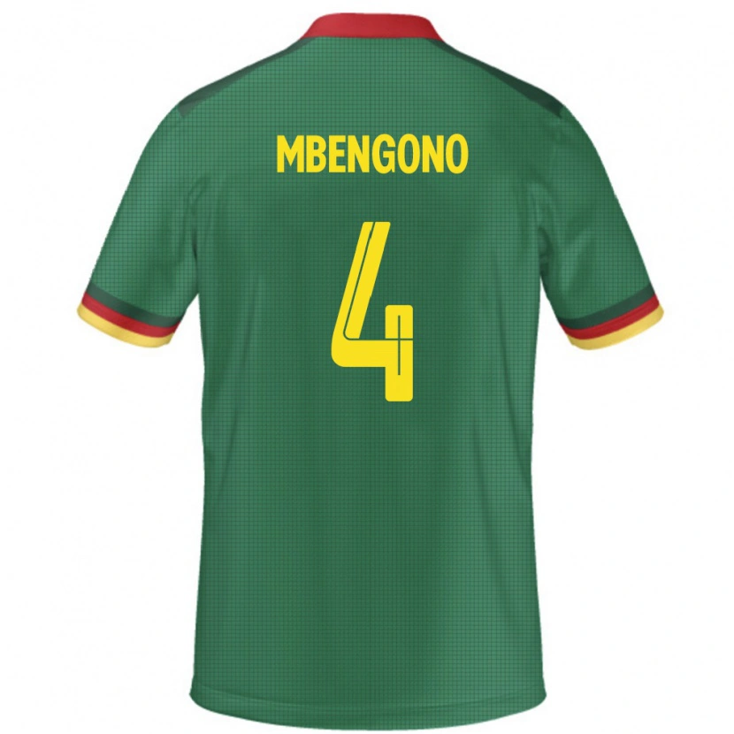 Danxen Dzieci Kamerun Catherine Mbengono #4 Zielony Domowa Koszulka 24-26 Koszulki Klubowe