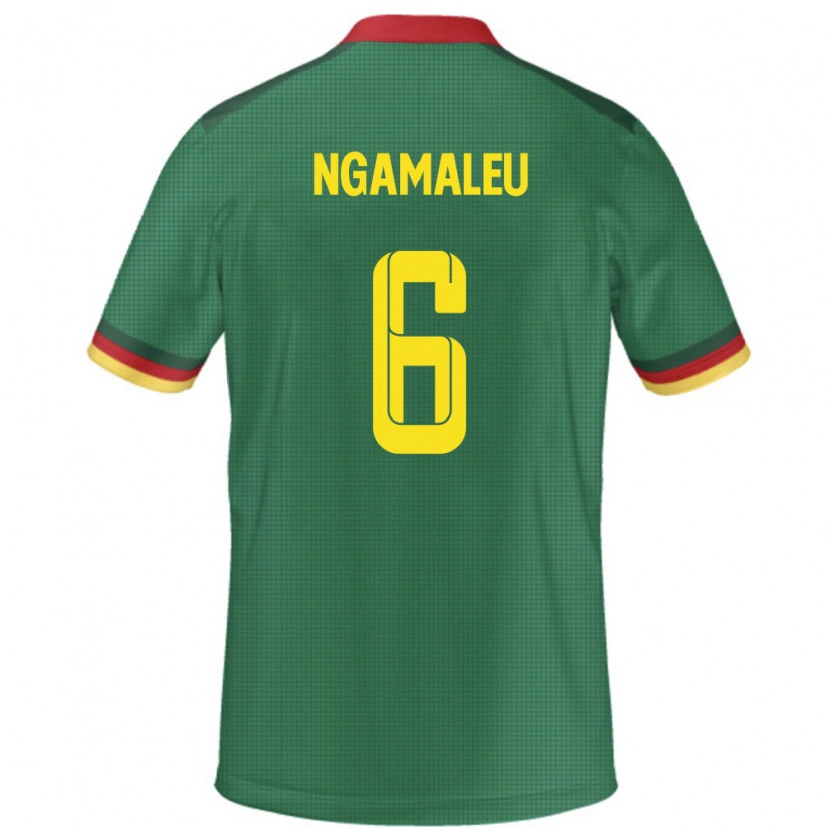 Danxen Dzieci Kamerun Nicolas Ngamaleu #6 Zielony Domowa Koszulka 24-26 Koszulki Klubowe