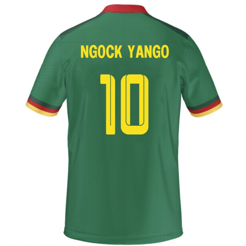 Danxen Dzieci Kamerun Grace Ngock Yango #10 Zielony Domowa Koszulka 24-26 Koszulki Klubowe