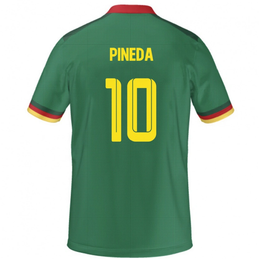 Danxen Dzieci Kamerun Etienne Eto O Pineda #10 Zielony Domowa Koszulka 24-26 Koszulki Klubowe