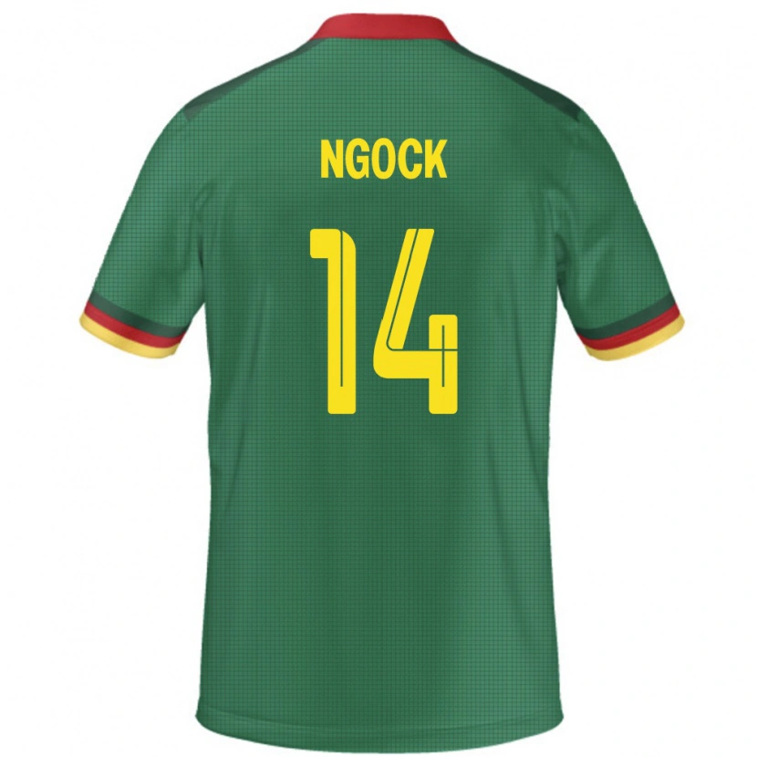 Danxen Dzieci Kamerun Monique Ngock #14 Zielony Domowa Koszulka 24-26 Koszulki Klubowe
