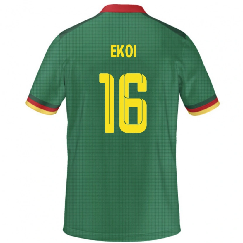 Danxen Dzieci Kamerun Manfred Ekoi #16 Zielony Domowa Koszulka 24-26 Koszulki Klubowe